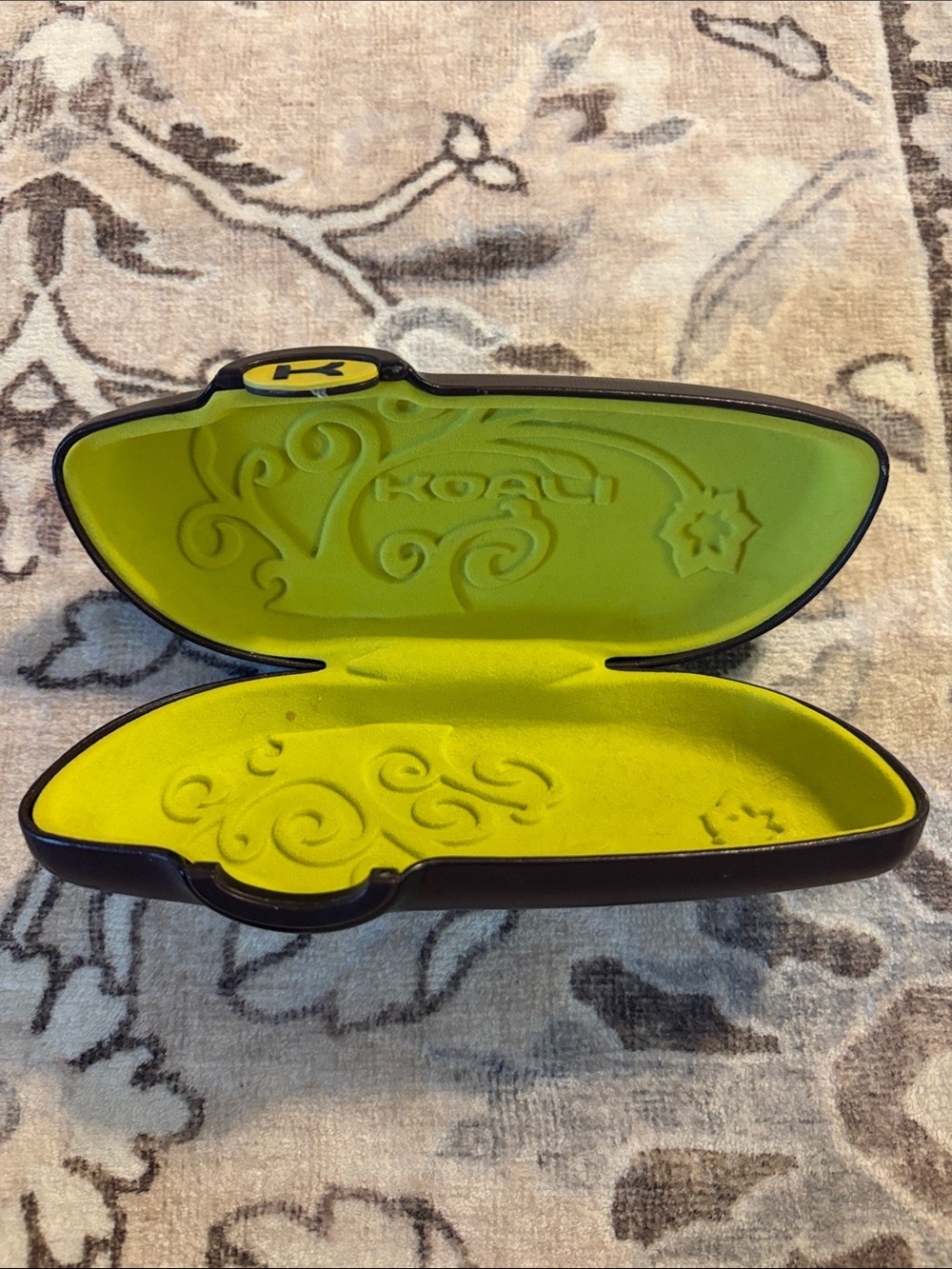 Koali Lime Green Sunglasses Case Protective Hard Shell